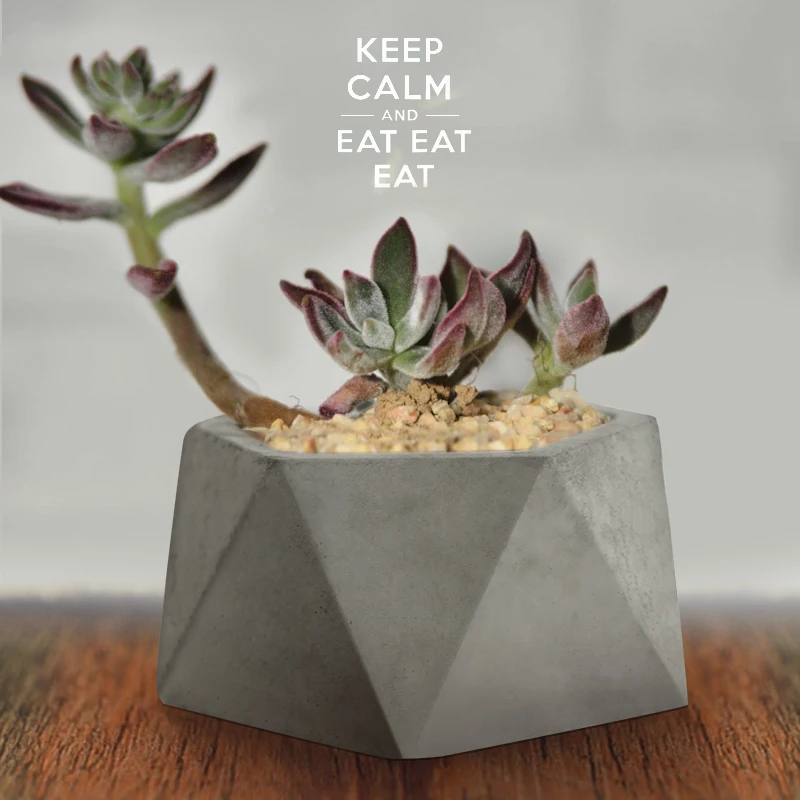 9-15cm ABS Plant Pot Mold Concrete Cement Form Easy DIY Arts Moulds Mini Geometric Flowerpot Clay Plaster Mold For Home Decorate