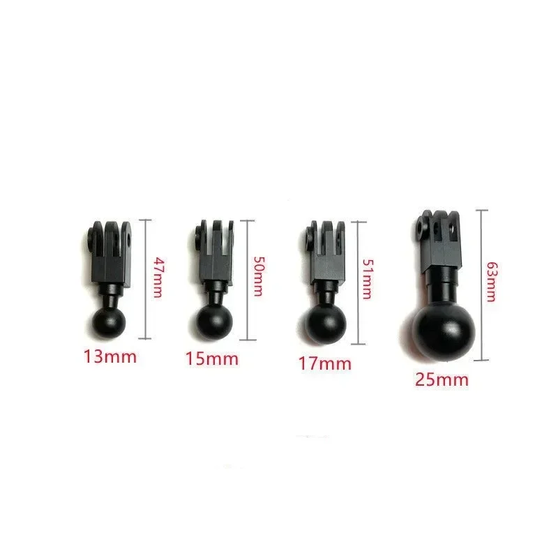Gopro Hero Insta360 Action Camera Accessories Adapter action camera adapter with 13mm 15mm 17mm 25mm Aluminum Ball Head Mount
