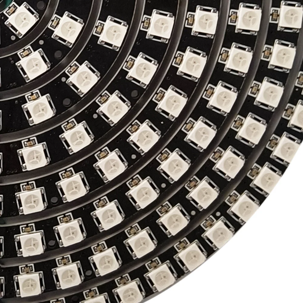 DC5V WS2812B Luces Led Ring 3Pin Individually Addressable Pixels Round Module 5050 RGB BuiIt-in IC Black White PCB Full Color led modules,led module,led light