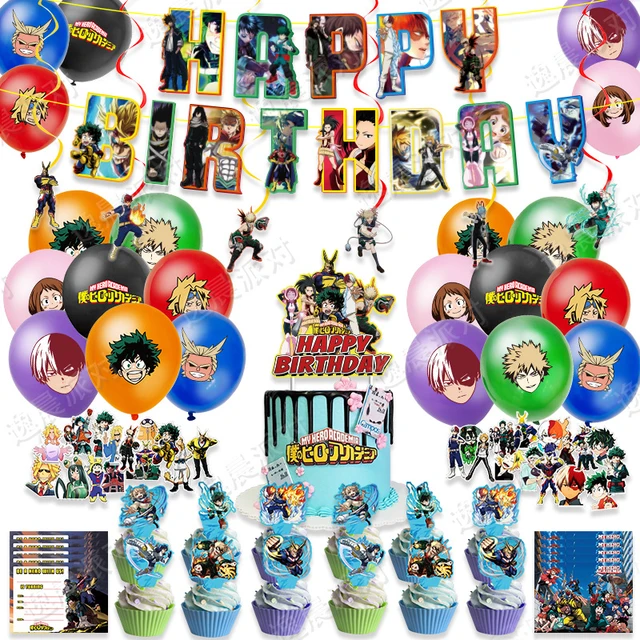 Hero Academia Birthday Decorations | Hero Academia Party Decorations -  Balloons Set - Aliexpress