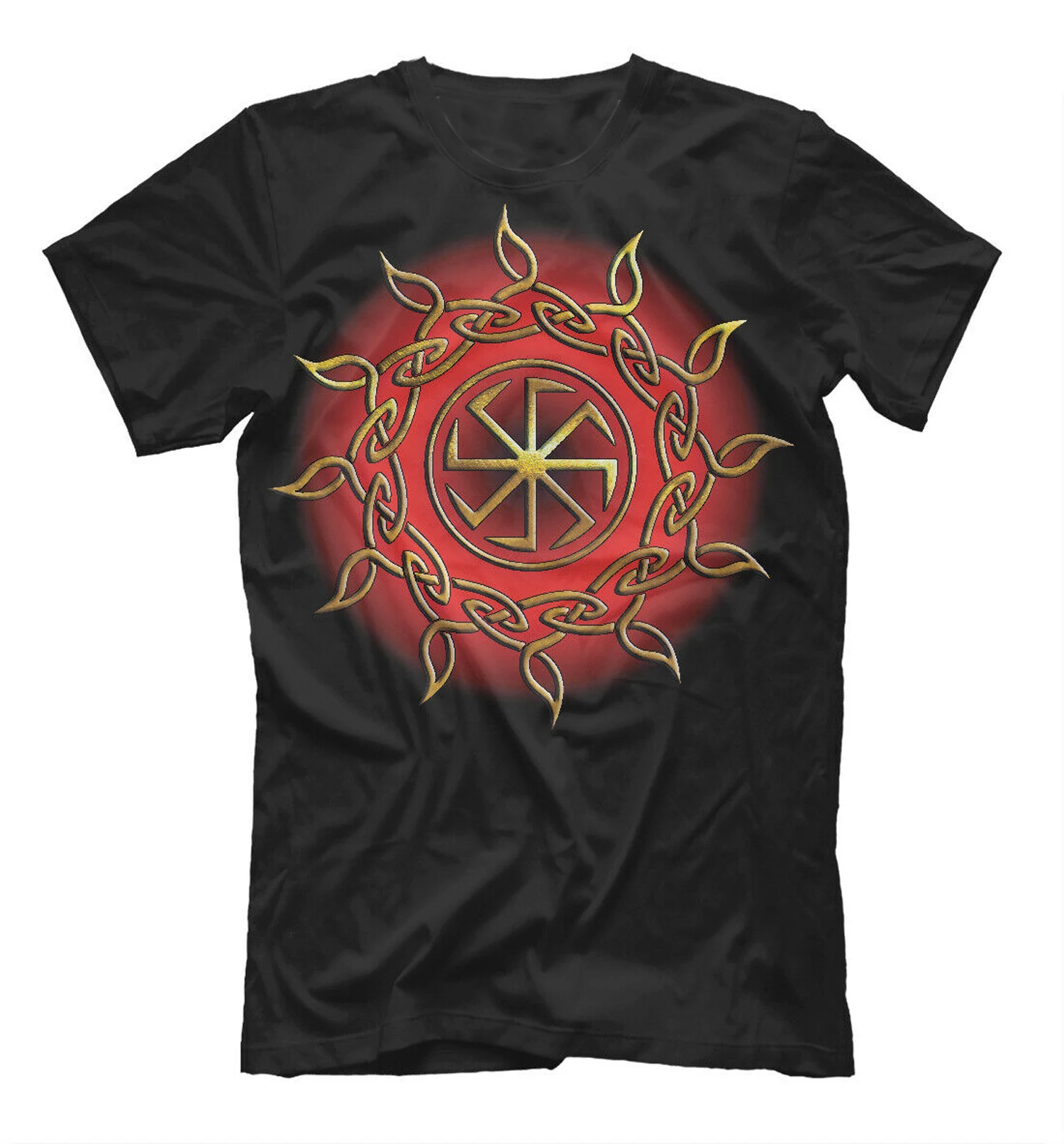 

Russia Slavs Solstice Solar Circle Rune Slavic Amulet T-Shirt. Summer Cotton Short Sleeve O-Neck Mens T Shirt New S-3XL