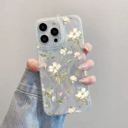 Pastel Cherry Blossom Leaves Flower Laser Cover Case - Redmi 15A 5G (S28966)