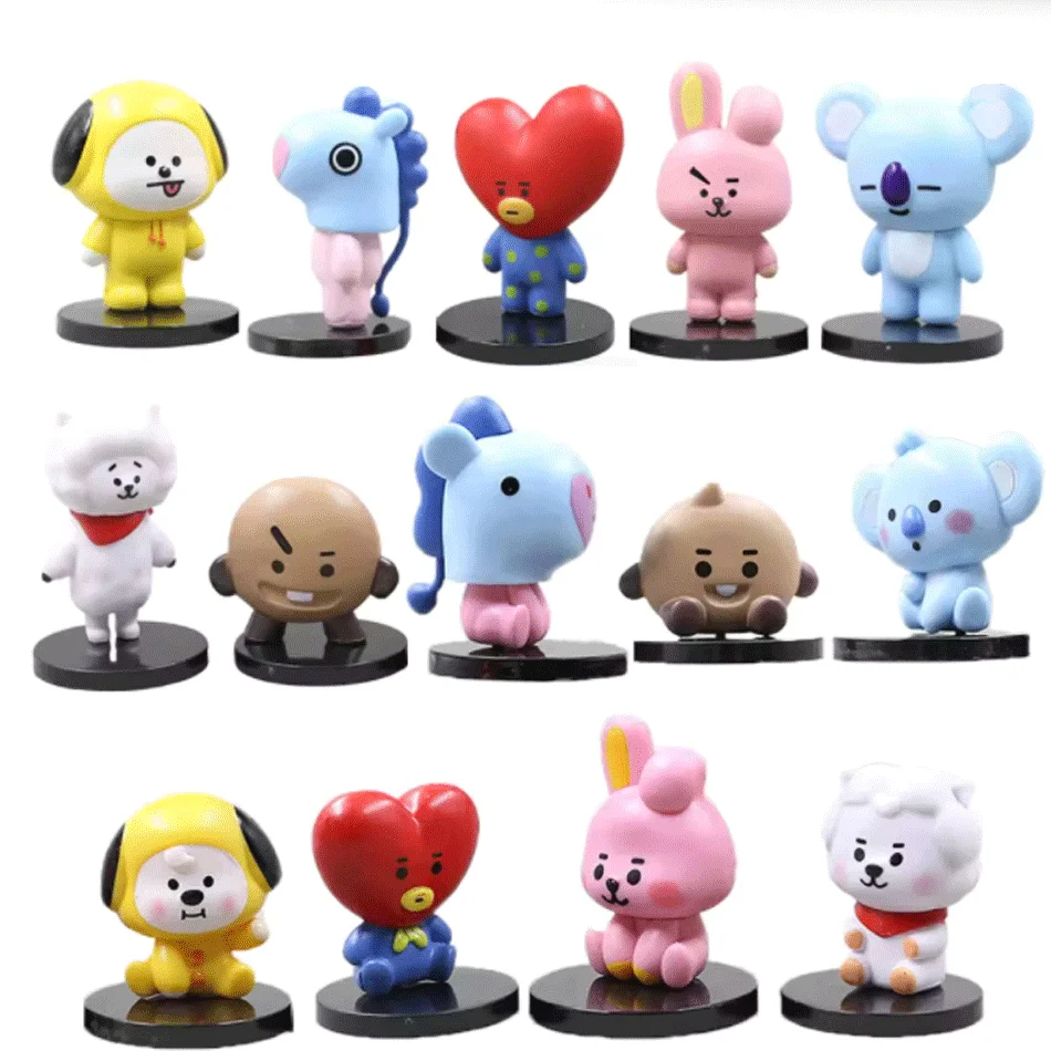 7/14 stücke B/T/21 Funktionale Puppe Tata Chimmy Kreative Ornamente Interaktive Vollen Satz Action Figur Spielzeug Mädchen Urlaub geschenk – Detail 12