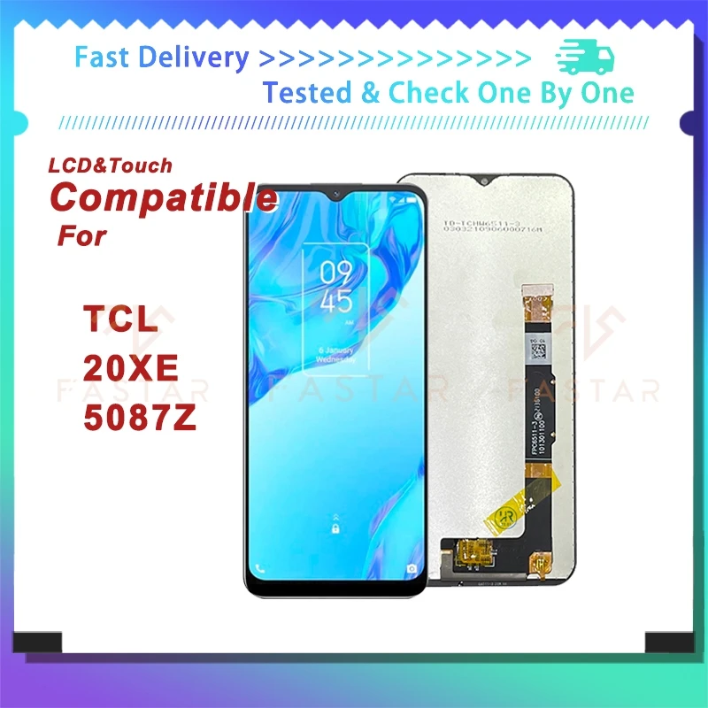 

TCL 20XE 6.52"Original For TCL 20 XE lcd 5087Z LCD Screen Display Touch Digitizer Assembly Replacement phone Screen TCL 20XE lcd