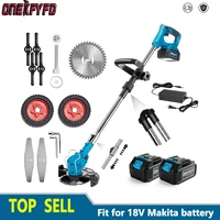 Electric Lawn Mower Cordless Handheld Grass Trimmer Length Adjustable Cutter Household Garden Tools For Makita 18V Battery 1
