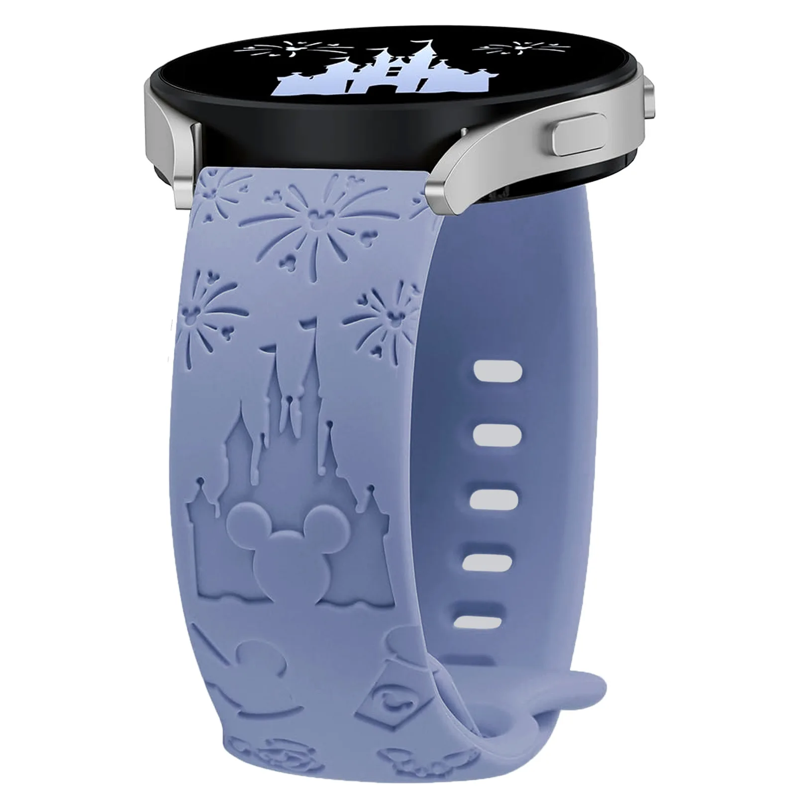 Wearlizer Castle Floral Engraved Silicone Sport Strap – Cute & Fancy Design
