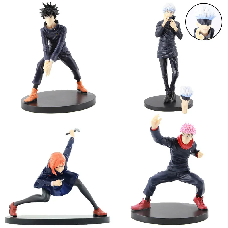 

Anime Jujutsu Kaisen Action Figure New PVC Itadori Yuji Satoru Gojo Fushiguro Megumi Kugisaki Nobara Model Statues Toy Kids Gift