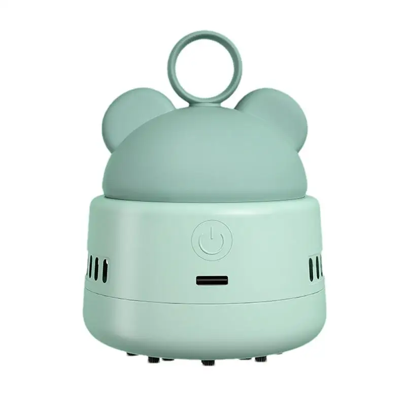 Portable Desk Vacuum Cleaner Desktop Vacuum Cleaner Crumbs Wireless USB Charging Cute & Stylish With Silicone Handle -Speed
