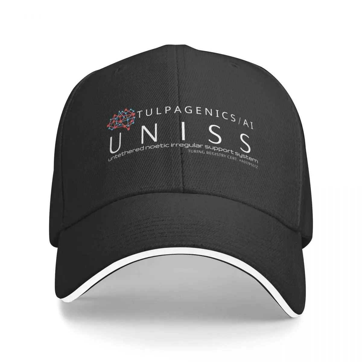 

New UNISS from Tulpagenics 1.0 - White (William Gibson t-shirt Agency) Baseball Cap Hat Man Luxury Hood Women's Hats Men's