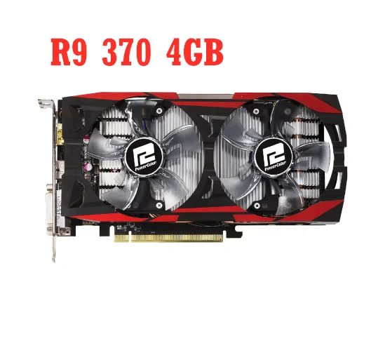 

Видеокарта DATALAND R9 370 4 ГБ/R7 370 4G GPU для AMD Radeon R9370 R7370, видеокарта для компьютерных игр, 1024SP 985 МГц, б/у