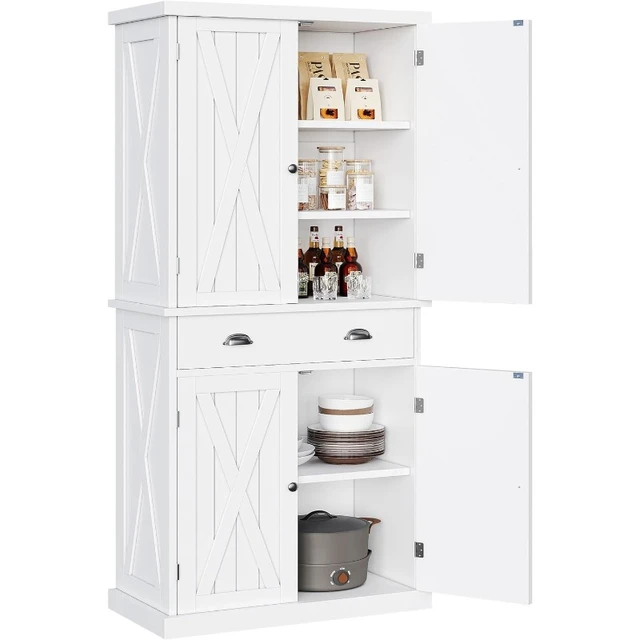 72.4 Minimalist Freestanding Kitchen Storage Cabinet Organizer