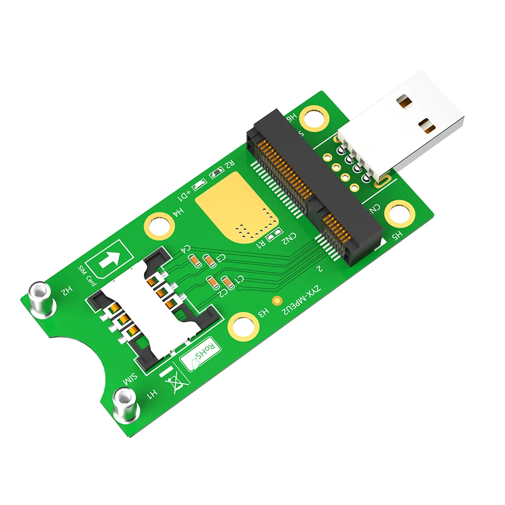 Adaptateur Mini PCI-e Vers USB 9 Broches - Pour Carte WWAN/LTE 3G/4G