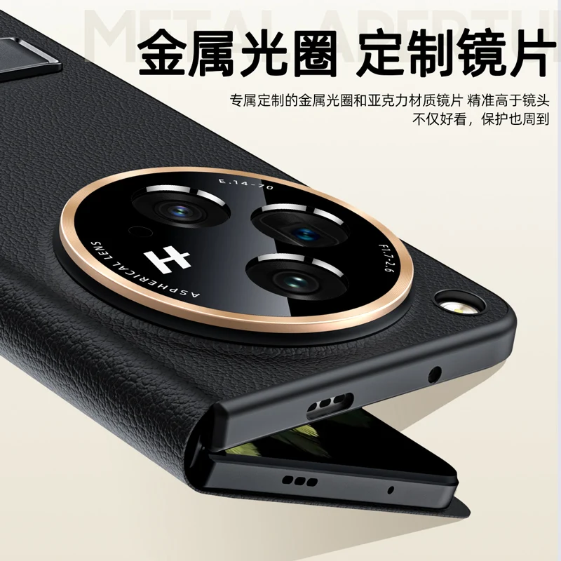 Anti-Shock Plain Stand Case For OPPO Find N3 Phone Accessories Capa For OPPO FindN3 Funda Cover Camera Protective holder