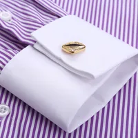 Chemise habillée classique à manches longues pour hommes, manchette française, pour fête de mariage formelle, blanc, noir, chemises surdimensionnées avec poche 6