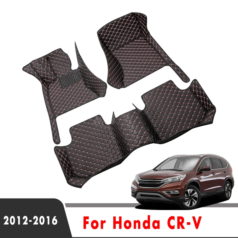 Alfombrillas de coche LHD CR V para Honda CRV 2016 2015 2014 2013 2012, accesorios para automóviles, alfombras personalizadas, piezas de diseño de fundas de piso| - AliExpress