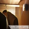 LED Night Light with Motion Sensor Cabinet Lamp Wireless Bedside Nightlight Battery Power For Bedroom Closet Stairs Lighting 6