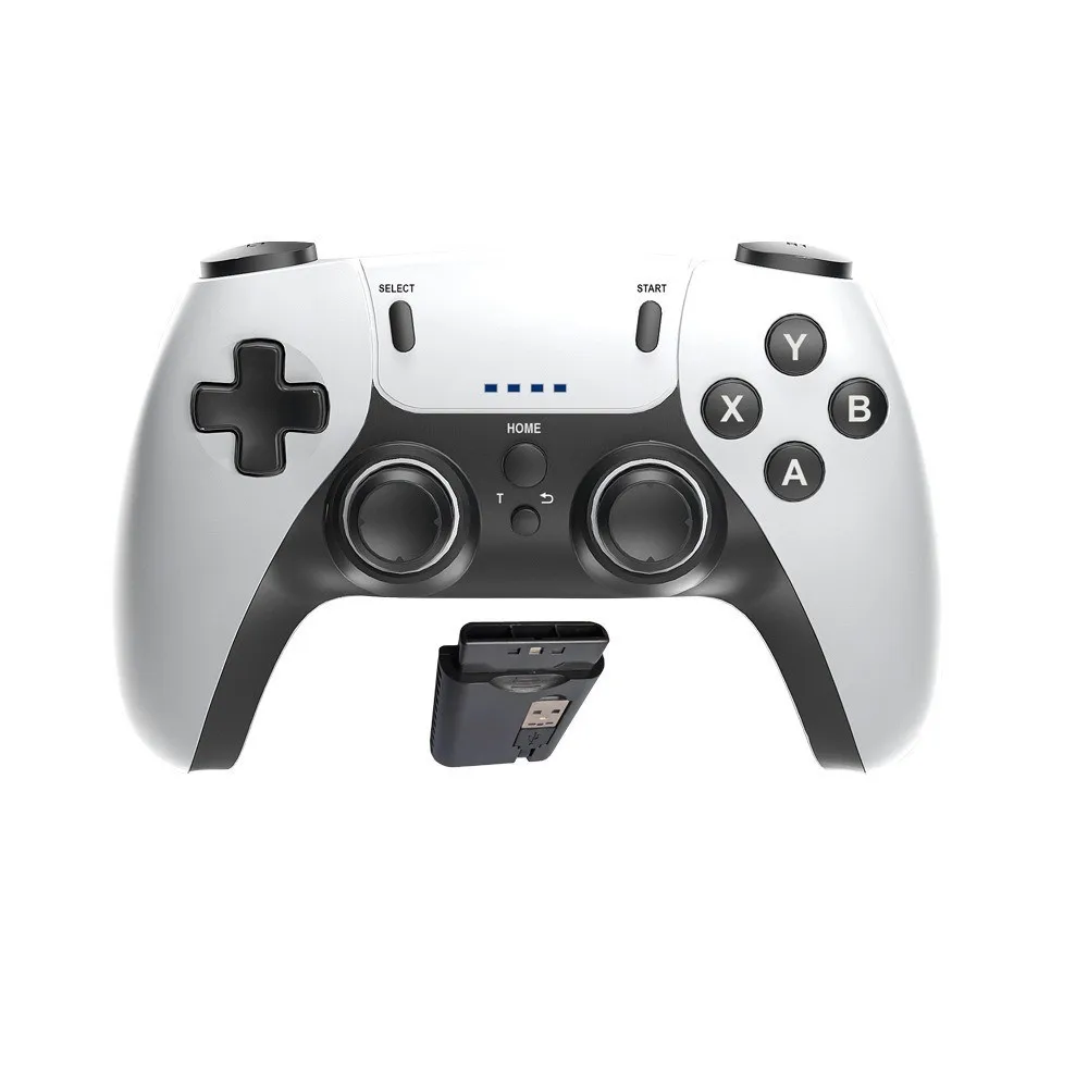 2.4G Wireless Game Controller 6-in-1 Dual Vibration Gamepad for PS1 PS2 PS3 PC Android Smart TV Box Game Computer Gaming