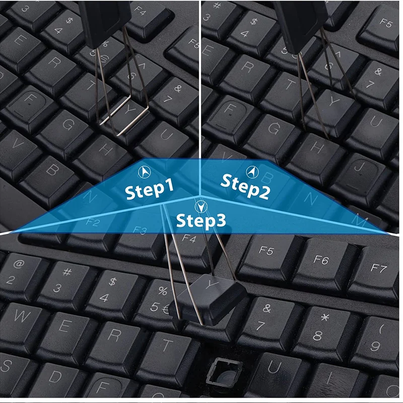 Steel Wire Removal Keycap Puller Tool For Keyboard 3