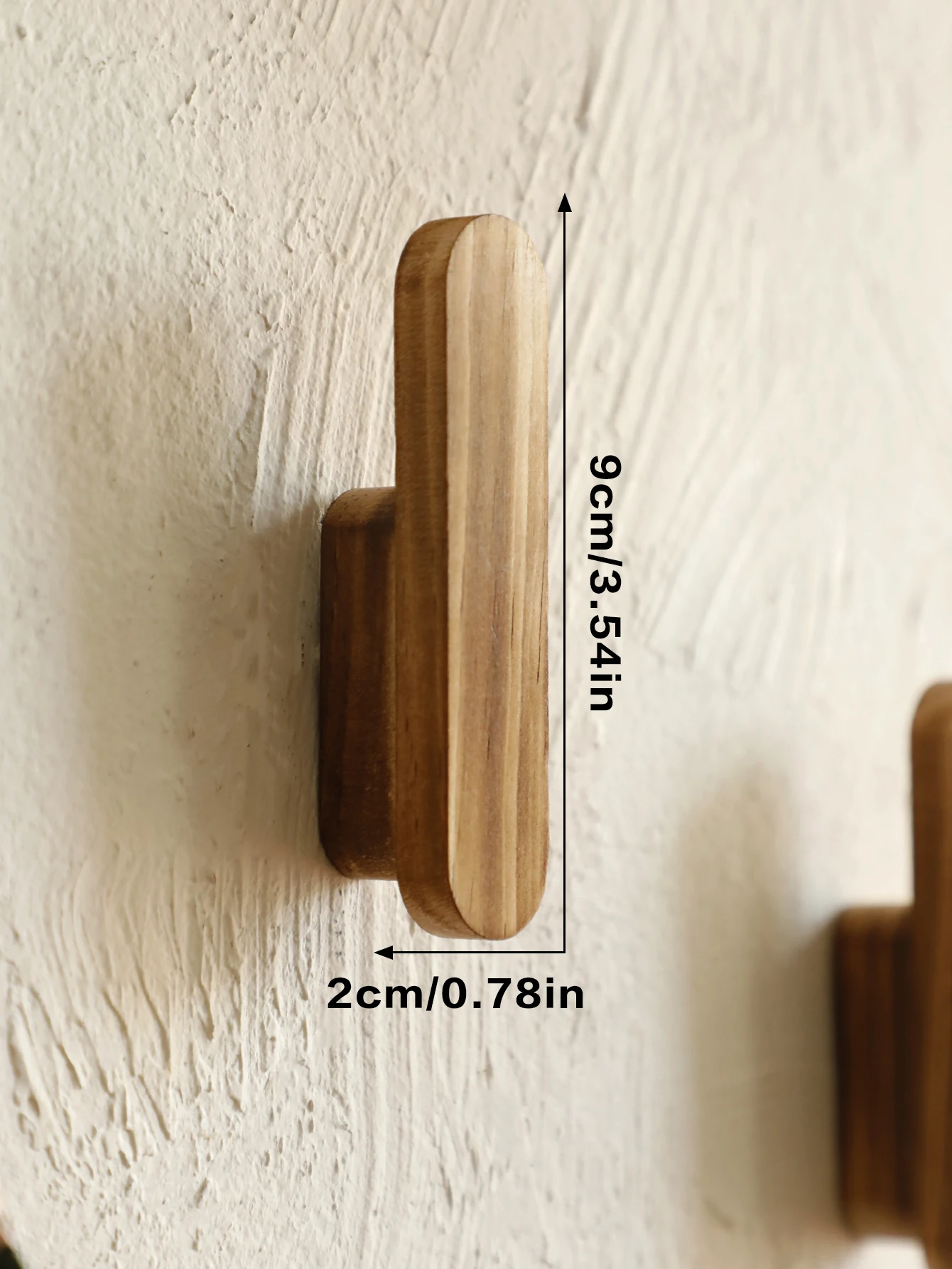 Rustic Wooden Wall Hooks Handmade Decorative Coat and Hat Hangers Ideal for Entryway Bedroom and Bathroom Wall Mounted Organizer 6