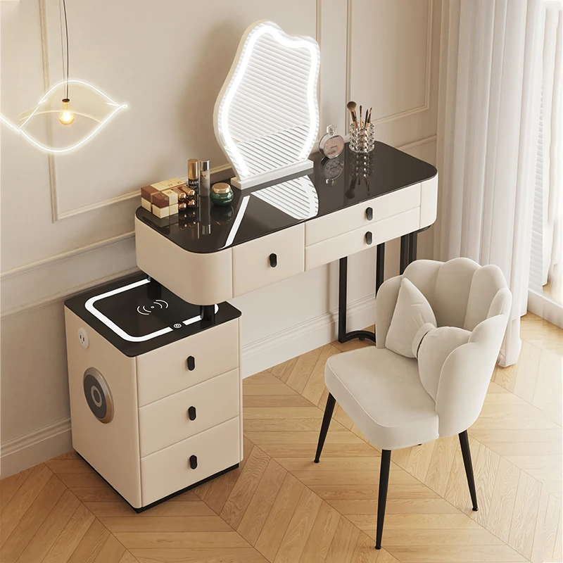 

Storage Holder Dressing Table Modern Minimal Nightstands Mirror Dressing Table Hotel Modern Coiffeuse De Chambre Furniture