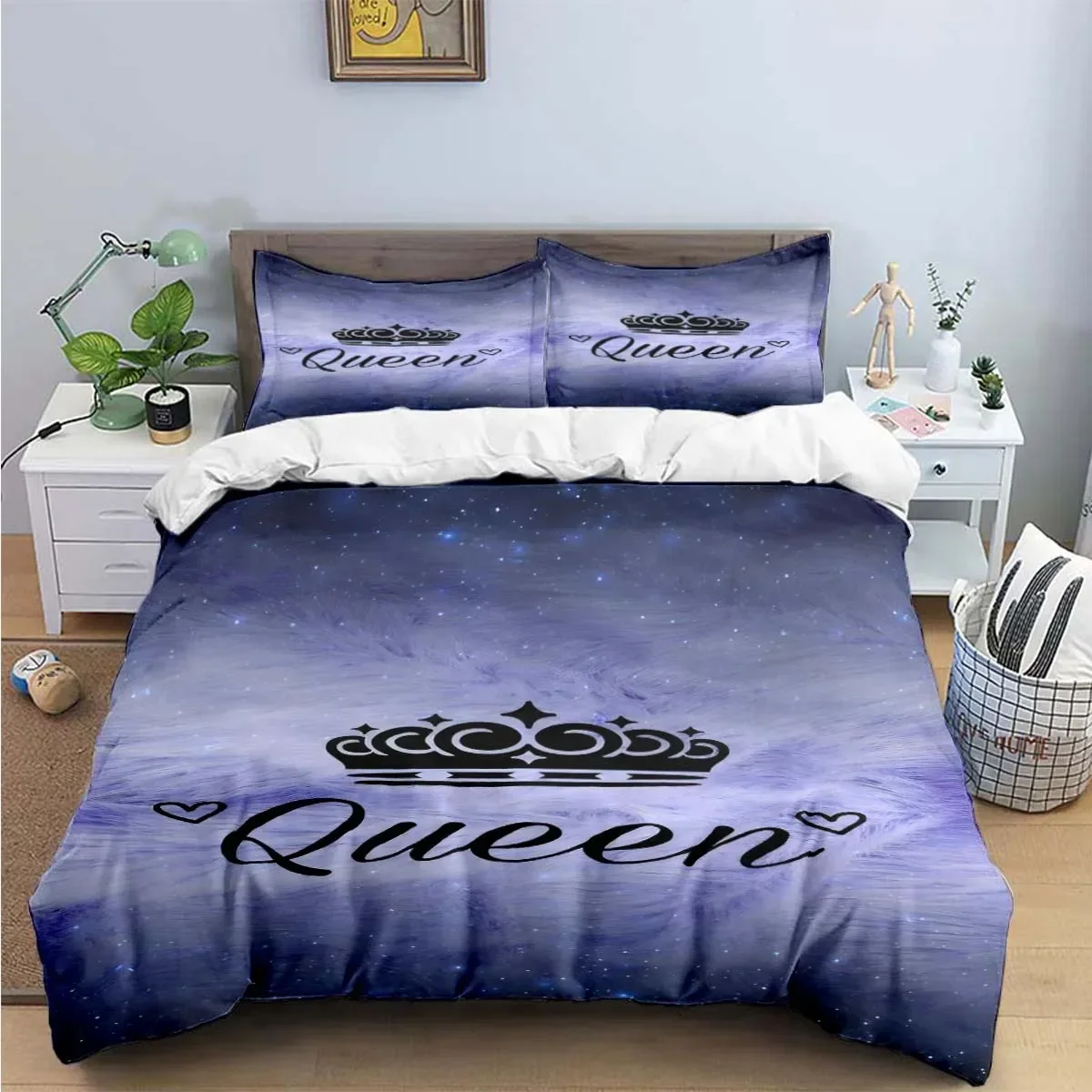 Hot Sale Fashion King Queen Bedding Set Single Twin Full King Size Cute Animals Bed Linen Adults Teens Bedroom Luxury Gift