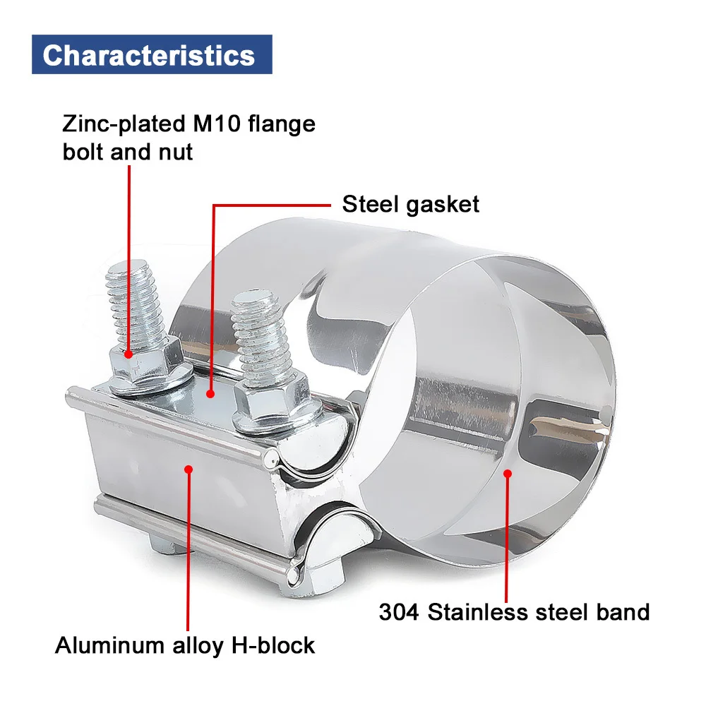 Serre-joint en acier inoxydable 252, 17-304 MM de diamètre, pour tuyau  d'air et d'eau circulaire, fixations de voiture, Standard ue - AliExpress