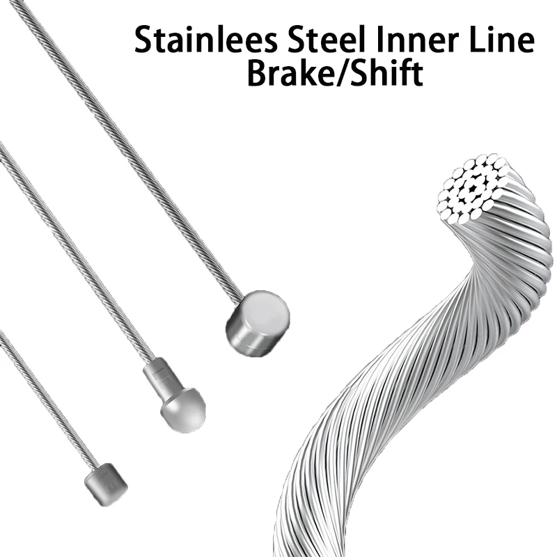 

1pc Bike Brake Cable Bicycle Shift Line MTB Road Bike Brake Shift Cable Inner Line 1700mm 2100mm Dropshipping