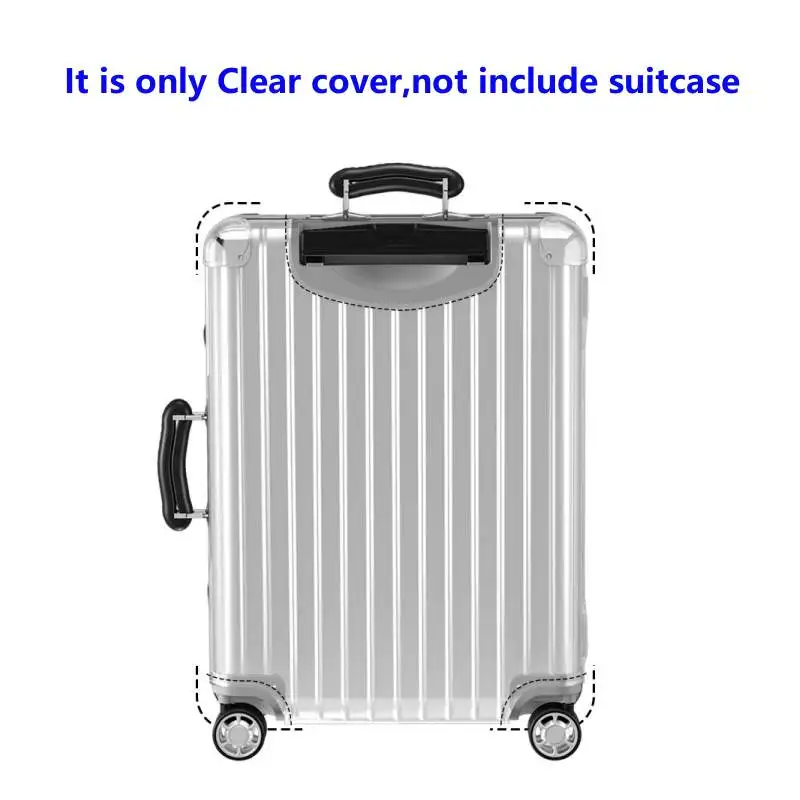 Luggage Cover For RMW Classic with Zipper Suitcase Dustproof Protecter Covers Transparent PVC Wear-Resistant Thickness