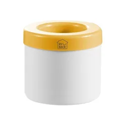 Silicone Ice Cube Maker Bucket for Creative Homemade Ice (Yellow)