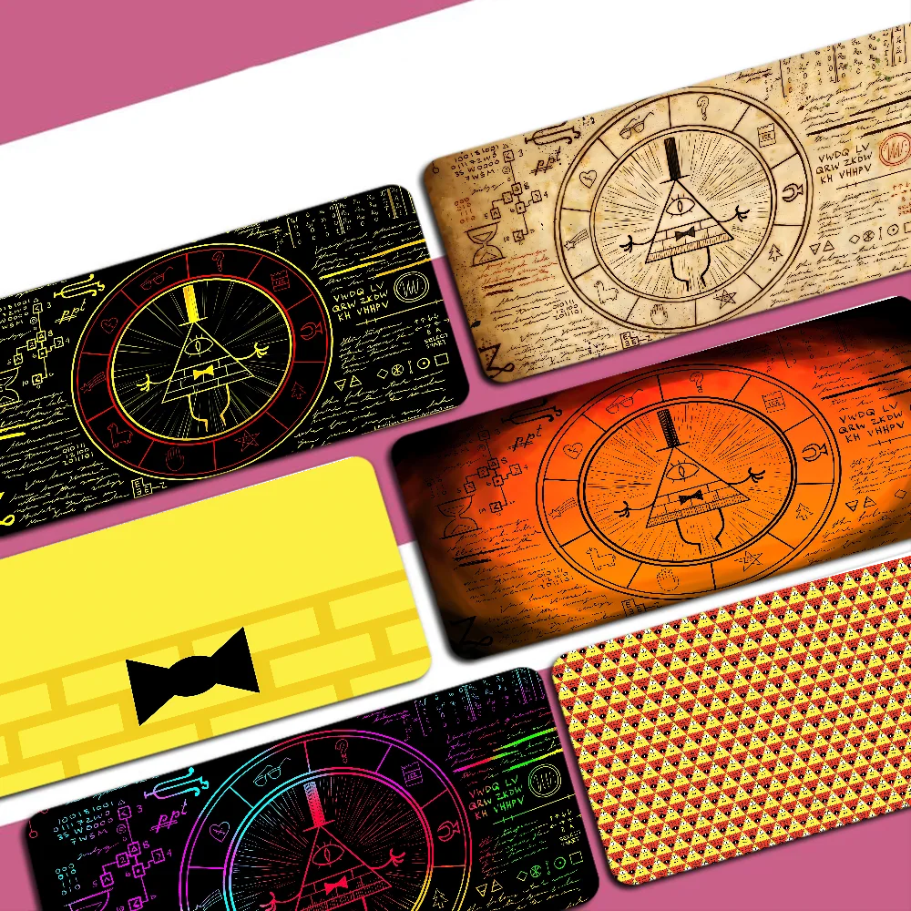 

B-Bill C-Cipher Anime Mousepad Custom Skin Desktop Desk Mat Kawaii Gaming Accessories Students Writing Pad for PC Computer Table