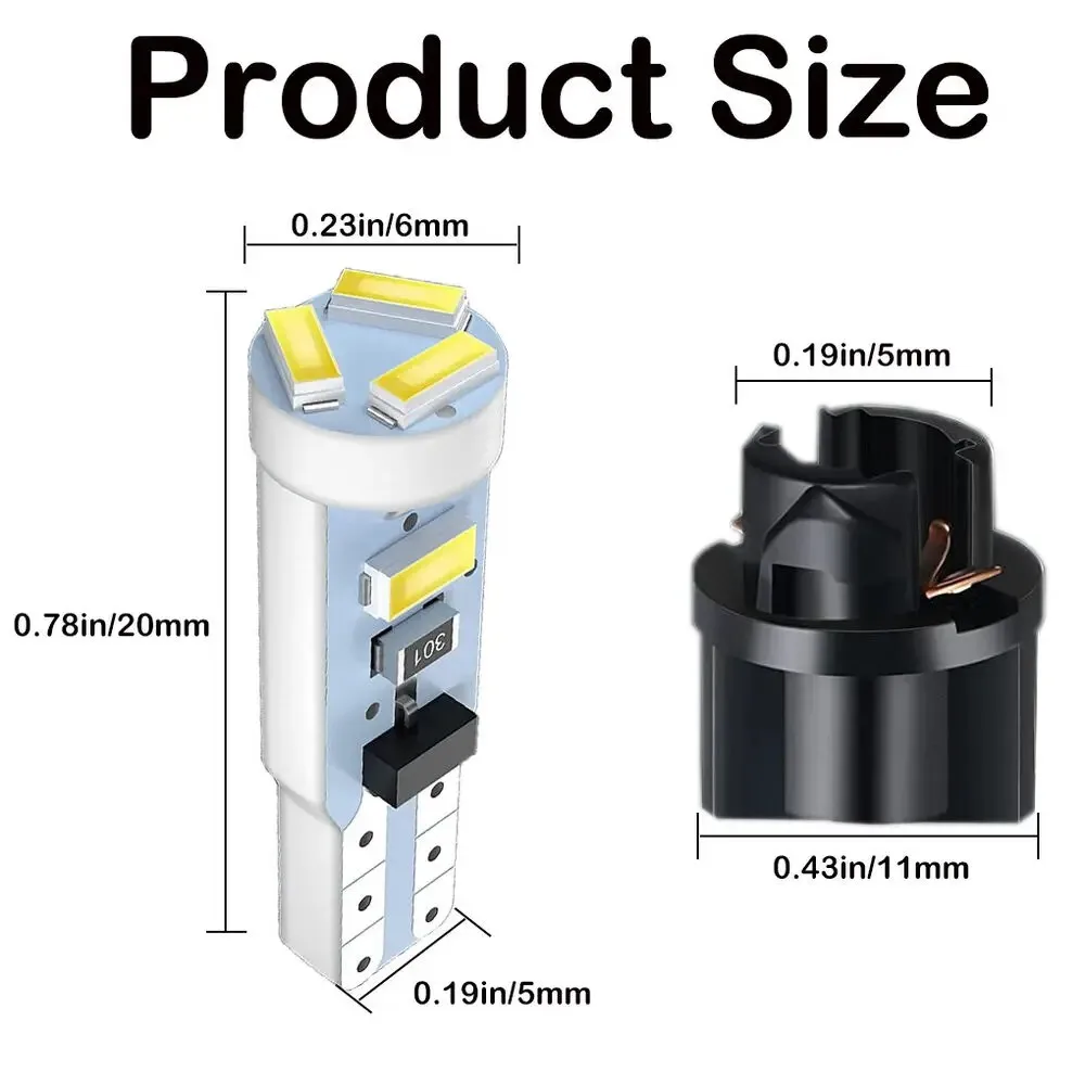 10�� LED ���� T5 W3W W1.2W PC74 PC37 PC118 �ʰ��ֵ� �ڵ��� ��ú��� ����� ���� ����Ʈ �ڵ��� ����� ���� DC12V