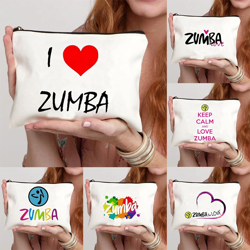 Leopard Zumba Cosmetic Case Love Zumba Dance Makeup Bags Fashion