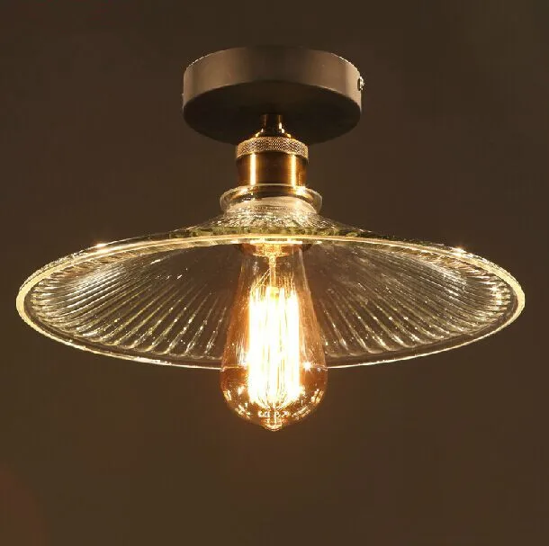

Vintage Modern MINI Nordic loft American Retro Clear Glass Ceiling Lamp Shade Hanging light buffet creative corridor Lighting