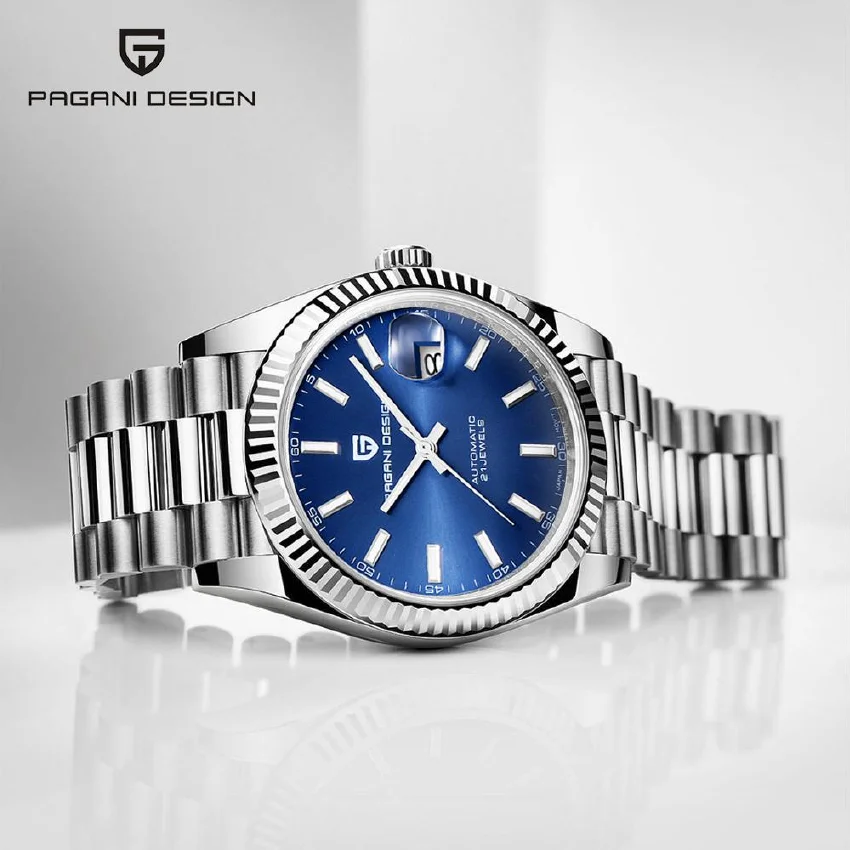

2020 New PAGANI DESIGN 40MM NH35 Movement Men's Mechanical Watches Blue Luxury Automatic Watch Men 100M Waterproof Watch For Men