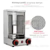 Meat Product Making Machines 2 Burners Automatic Doner Kebab Machine Commercial Electric And Gas Shawarma Machine Commercial Use 4
