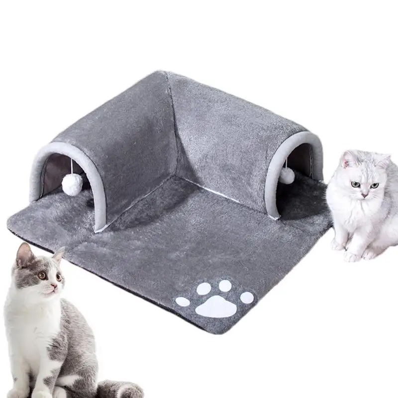 

Cat Tunnel Bed Indoor Toys Cats House Kitten Training Toy Removable Pet Cave Bed Tunnel Cat Tube Toy for Dog cat and Rabbit