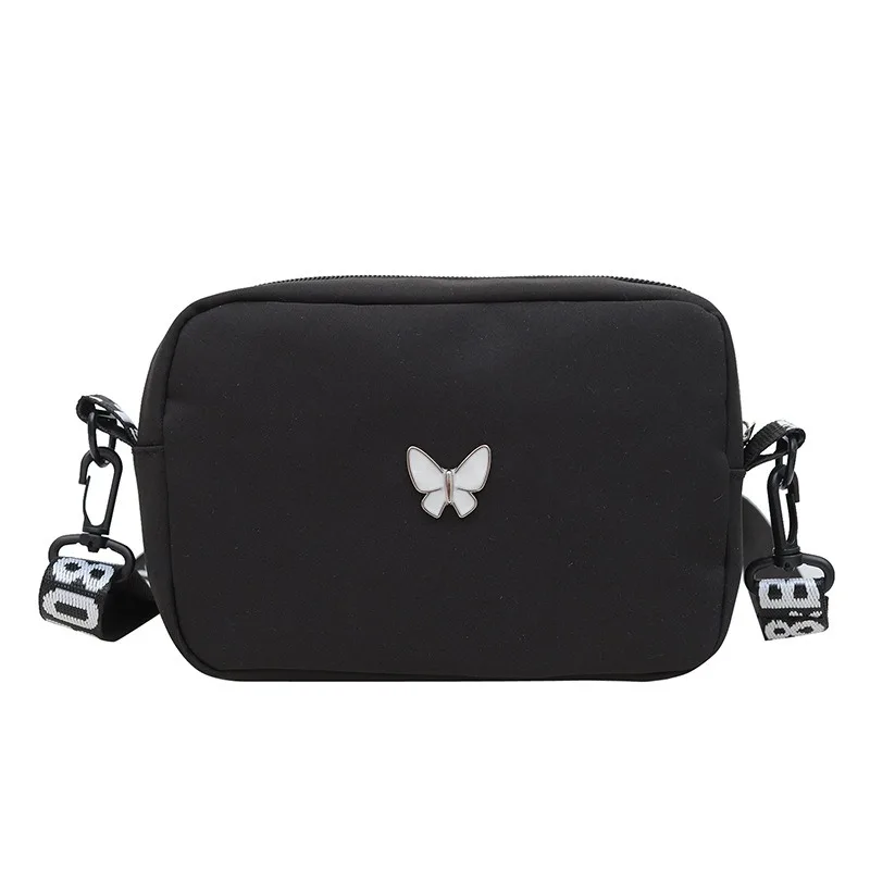 New Fashion Women Crossbody Bags Makeup Women Trend Lingge Embroidery Camera Shoulder  Design Nylon Small Messenger Bag