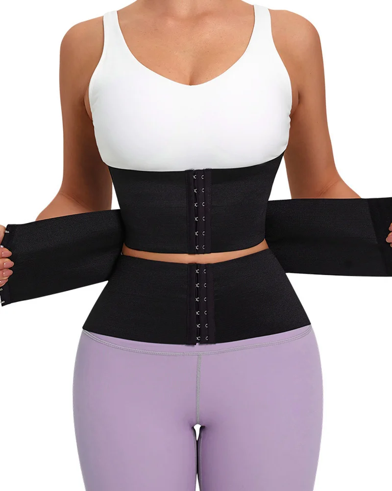Fajas Women Waist Trainer Girdle Adjustable Zipper And Hook-eyes Double Compression Body Shaper Slimming Flat Belly Belt