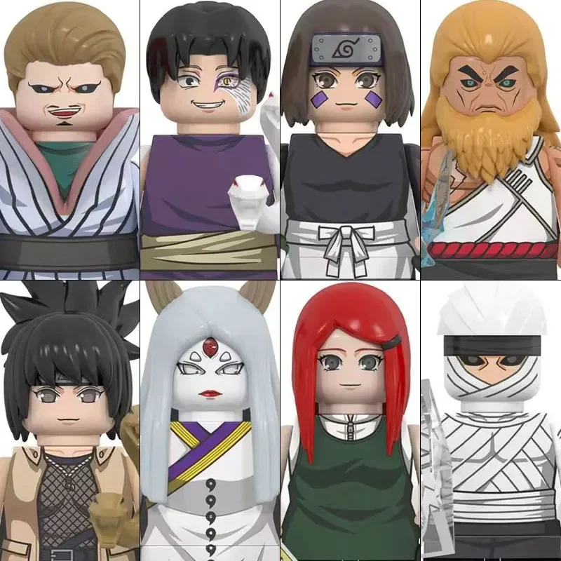 

Коллекция 2024 года, лидер продаж, игрушки, кубики из м/ф «Саске», Какаси, Луффи, Юджи, Джо, строительные блоки, аниме Мультяшные мини-фигурки героев, игрушки