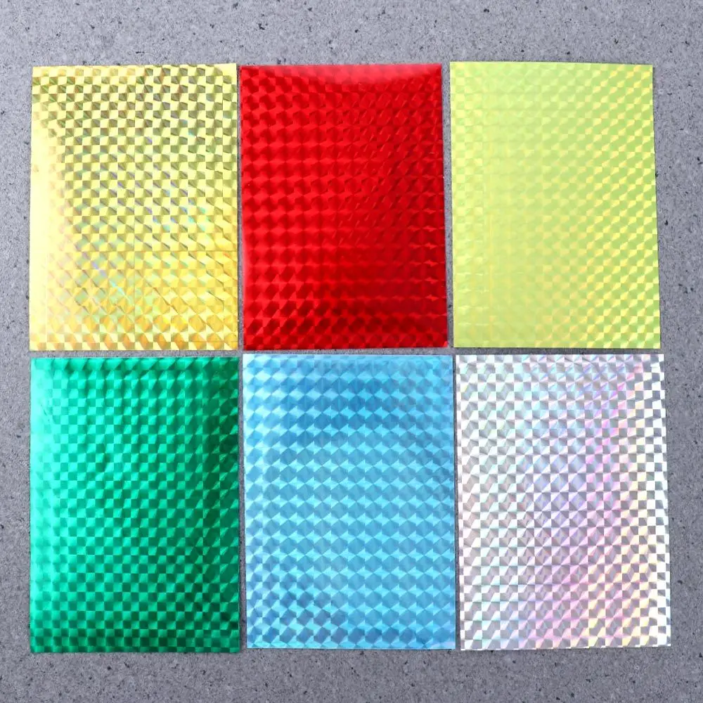 18pcs 20x10cm Holographic Adhesive Film Flash Tape Lure Making Fly Tying  Material Metal Hard Baits Change Color Sticker - AliExpress