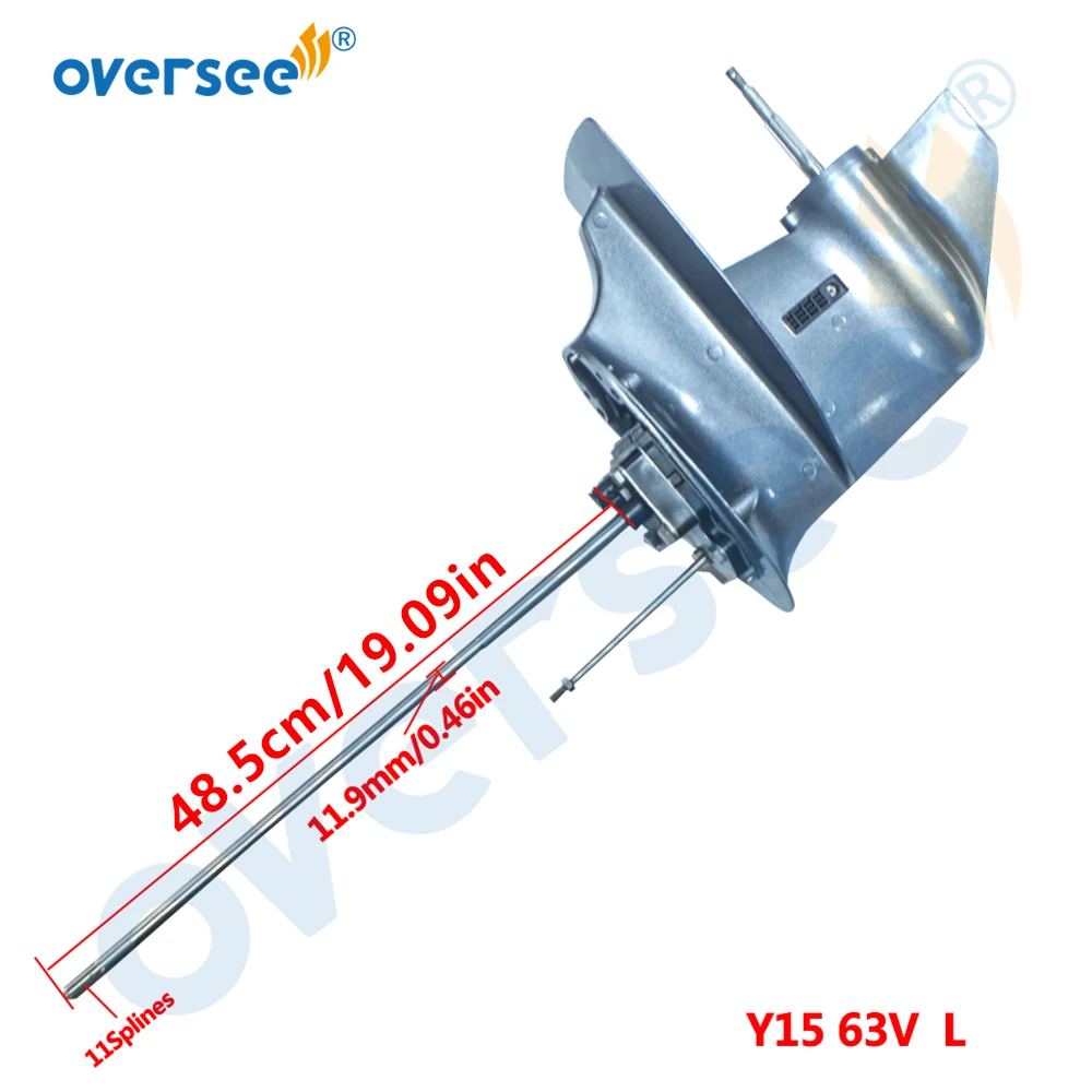 

63V-45300-13-4D Long Lower Unit Assy For Yamaha Outboard Parts 2 Stroke 9.9HP 15HP Parsun Hidea Powertec 63V 63W 63V-45300