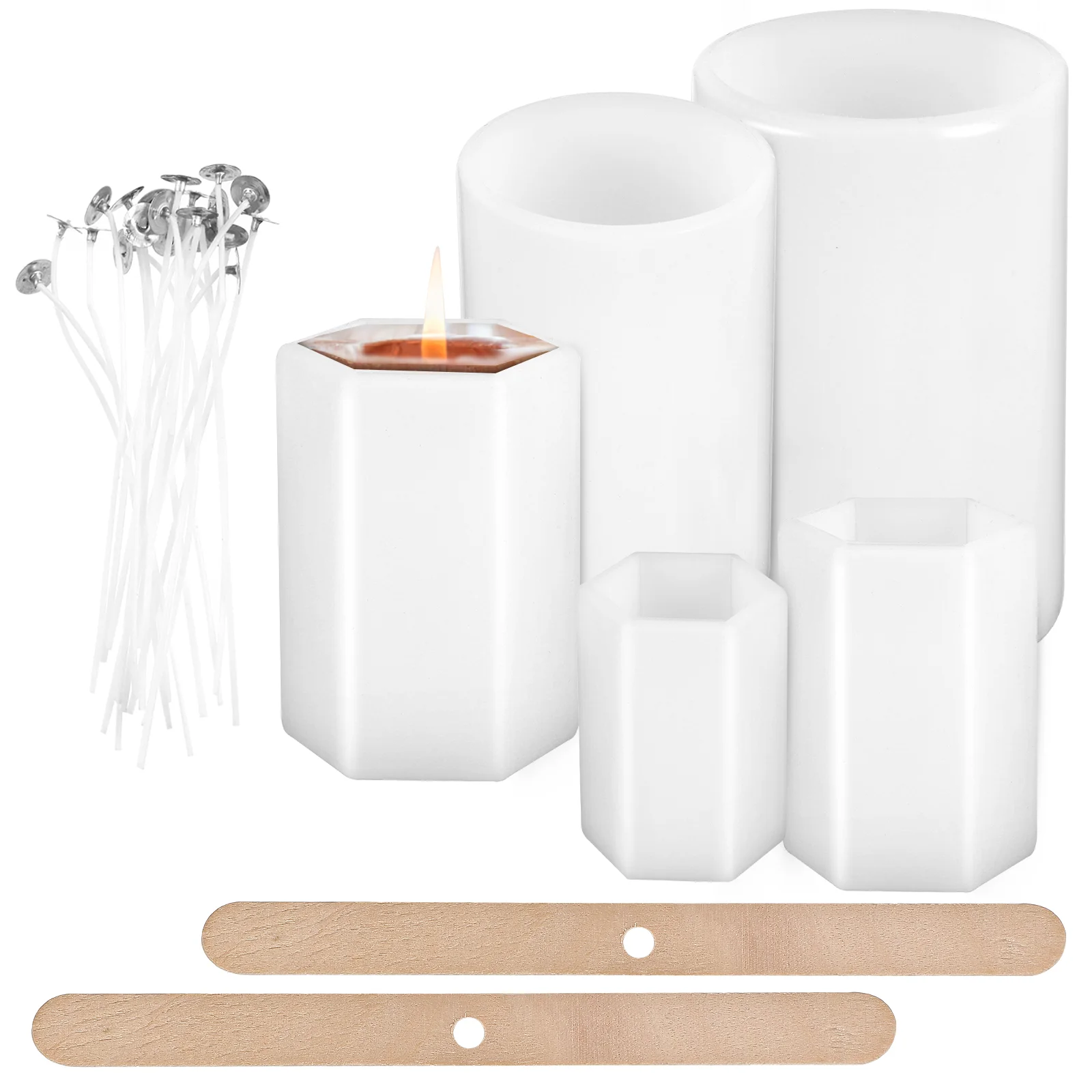 

Soap Mold Pillar Mould Silicone Making Moulds Molds Jewelry Candles Supply