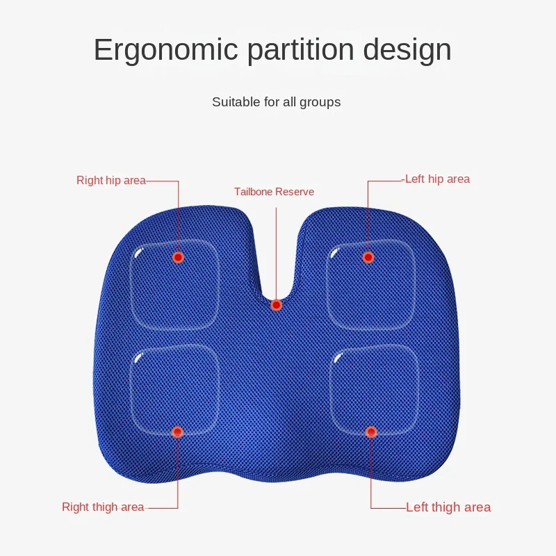 Orthopedic Pillow Seat Memory Foam Chair Office Cushion Coccyx 2
