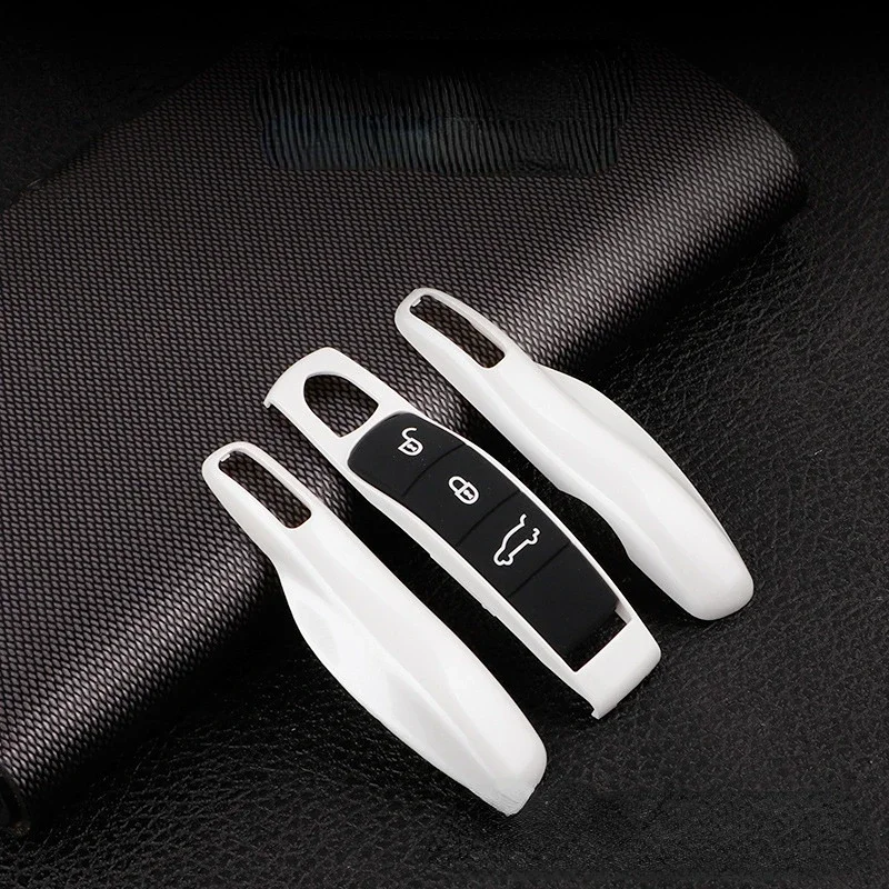 자동차 스마트 원격 키 케이스 Fob 커버 세트 포르쉐 Panamera Spyder Carrera Macan Boxster Cayman Cayenne 911 970 981 991