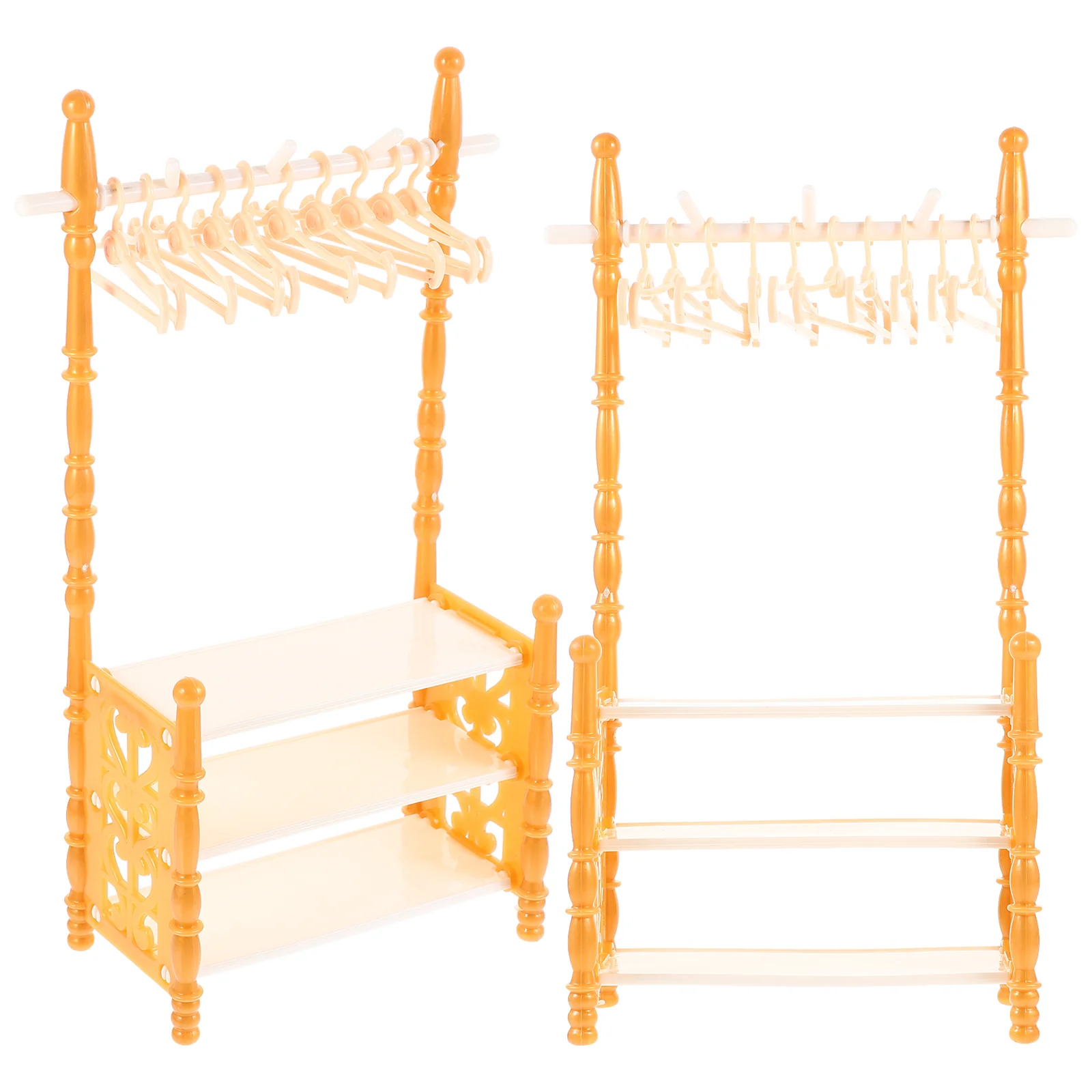 

Mini Clothes Hanger Prop Drying Rack Coat Hangers Miniature Furniture Model