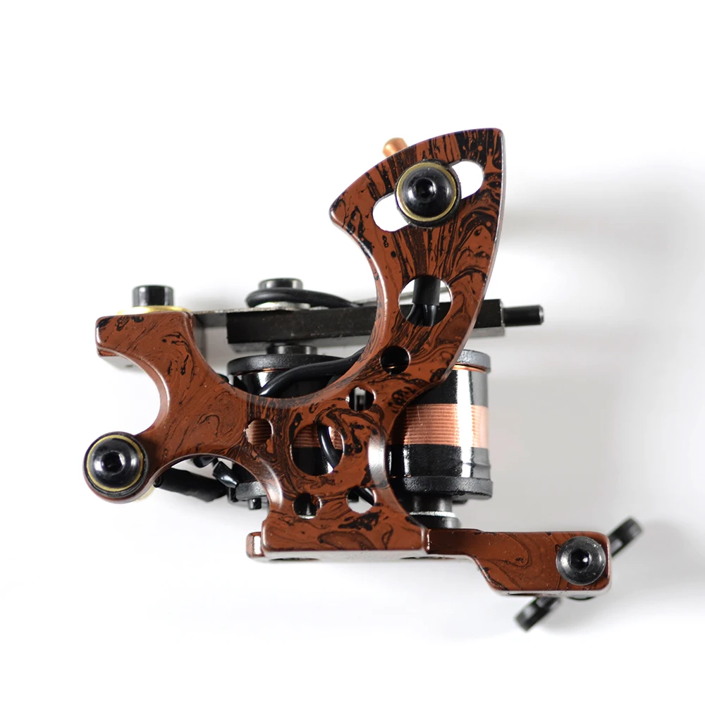 Tattoo Supplies 10 Wrap Coil Tattoo Machine Gun For Liner And Shader Body Art Machine Beginner Beauty Care Tool tattoo supplies