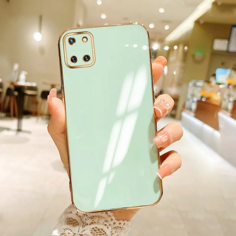 Sleek 6D Plating Silicone TPU Soft Back Phone Case