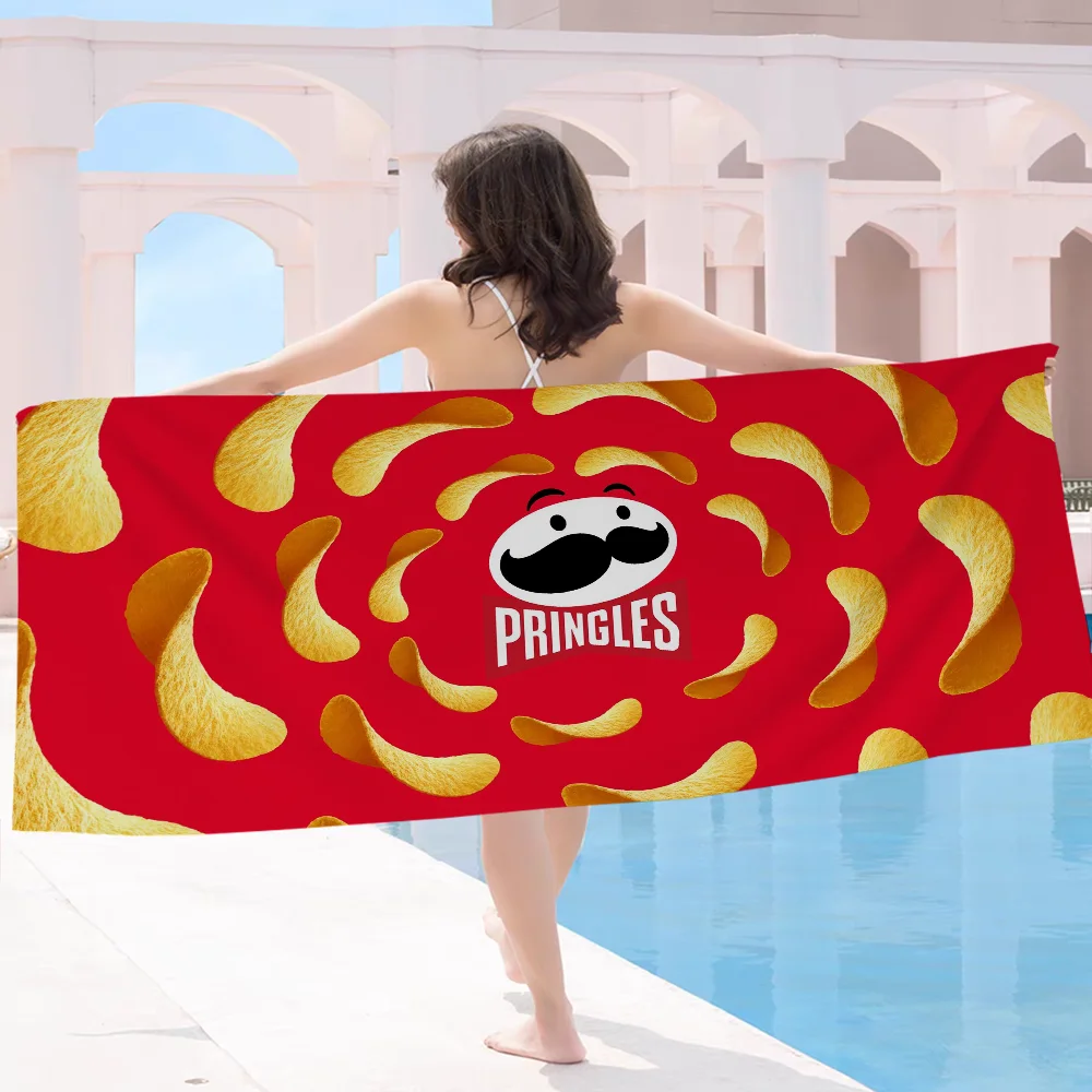 Fashion P-Pringles L-LLC Big Microfiber Beach Towels Quick Dry Towel Sand Beach Towels Pool Towel for Travel Swim Pool Yoga