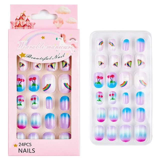 Children Press On Nails Set 4