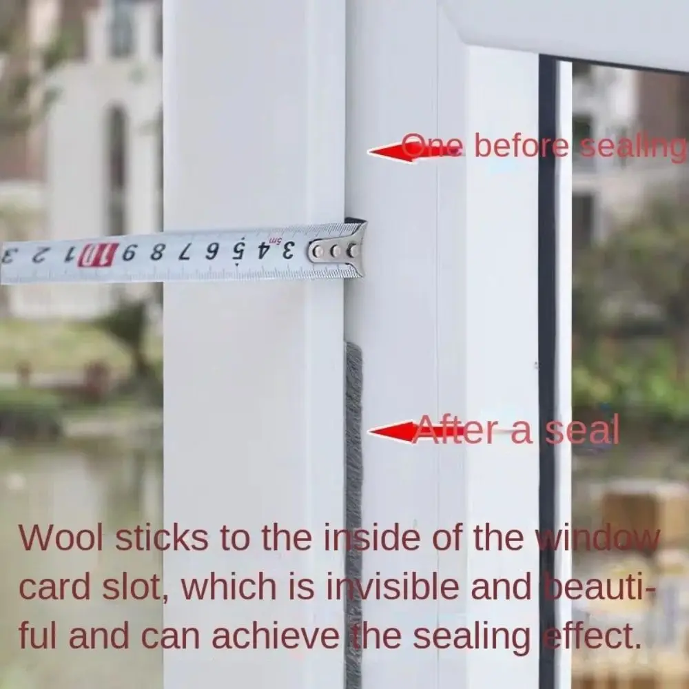 Premium 10m Self-Adhesive Sealing Strip - White/Grey Sound Insulation & Dust Protection